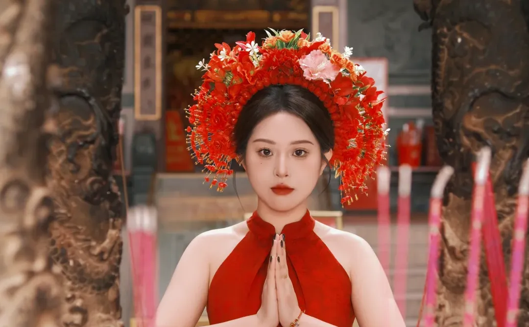 女摄簪花约拍富士nc，佳能，ccd