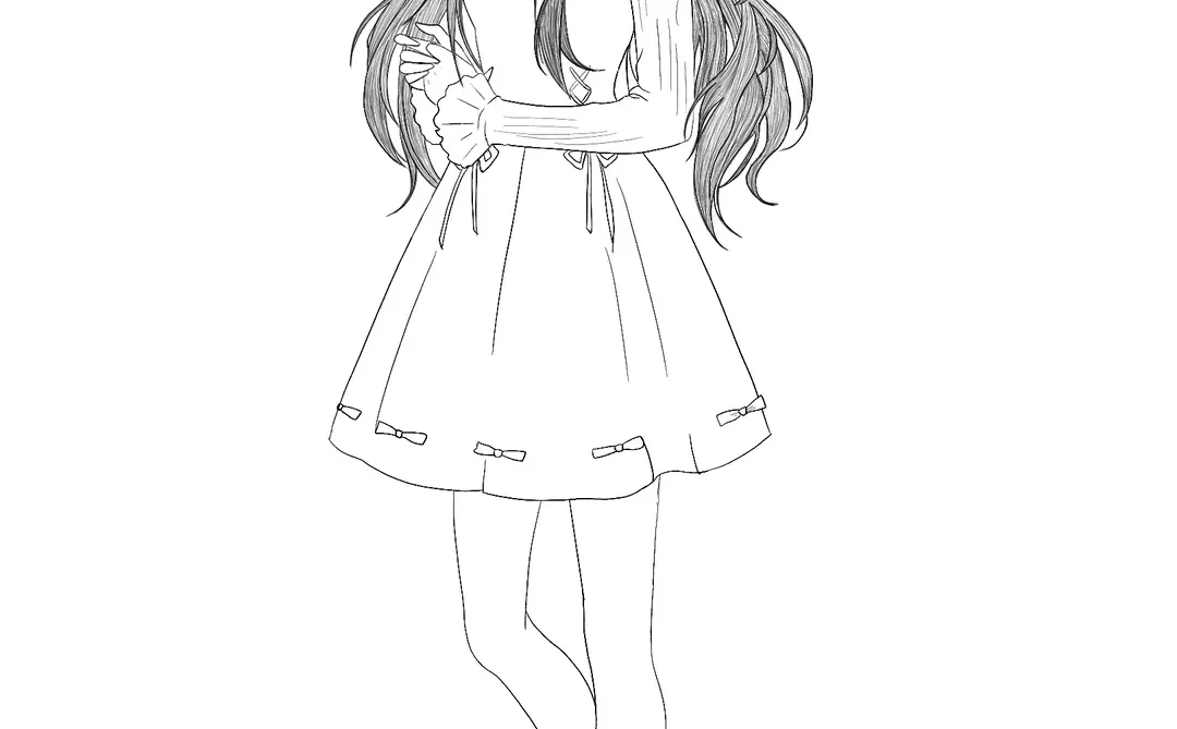 线条的美感，温柔的氛围感女孩