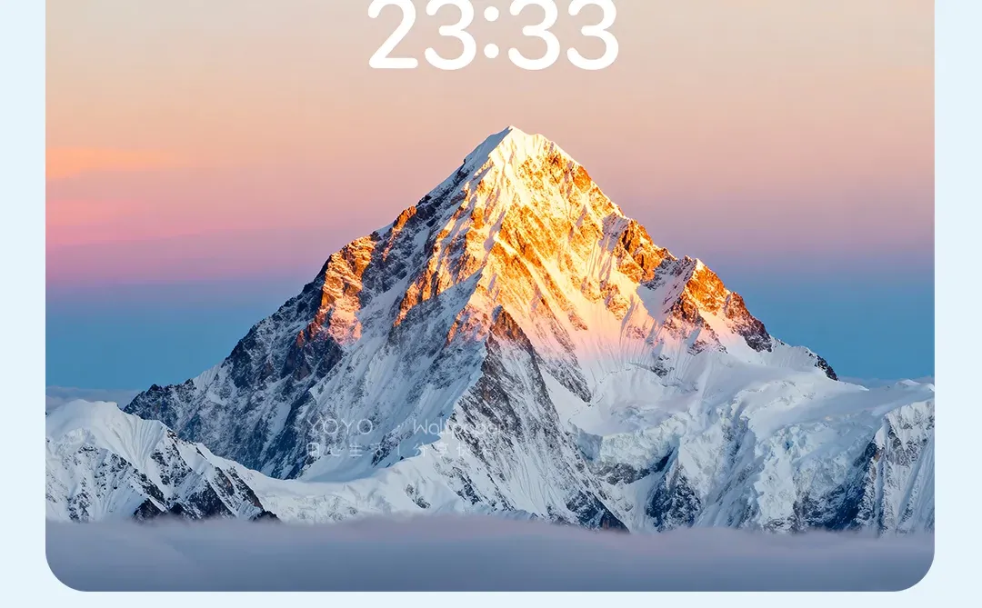 🏔️日照金山·风景简约平板壁纸|470