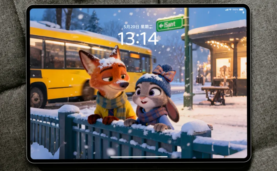 尼克朱迪冬夜下的初雪｜🦊🐰动态壁纸