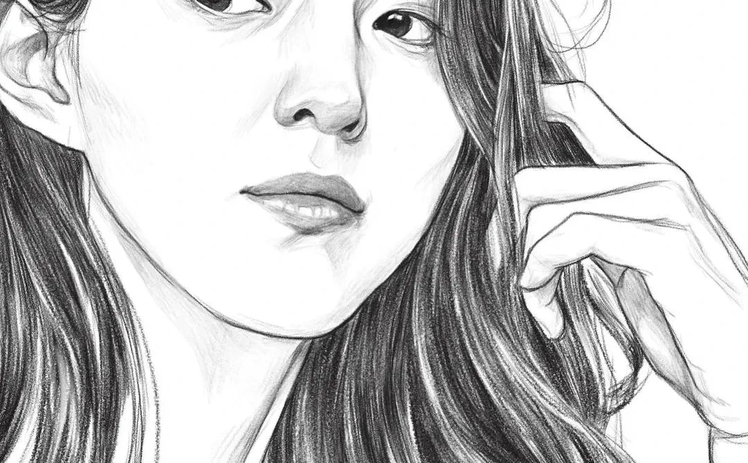 ins手绘大神的美女线描，真的太绝了