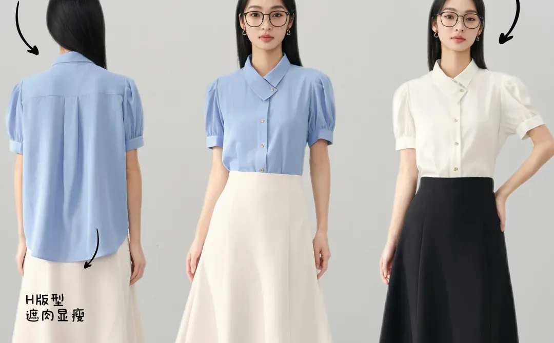一看就很得体大方的面试衬衫|入职也能穿~