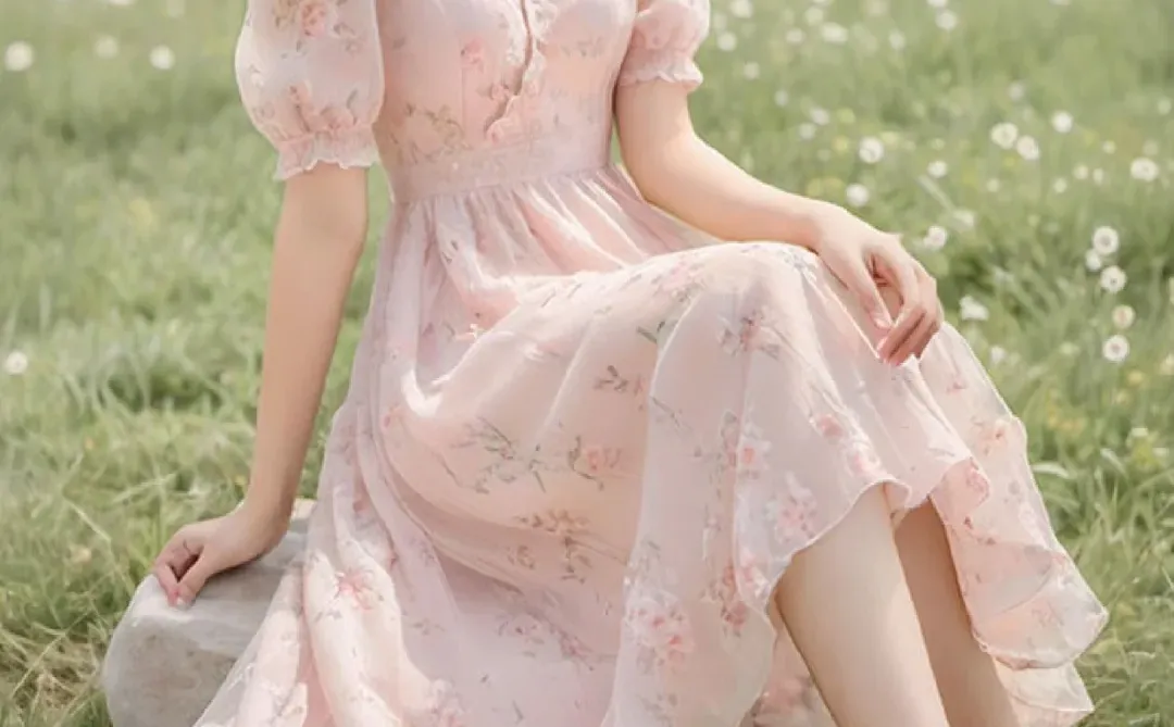 谁懂啊！被问N次，哥弟粉色碎花裙太美了