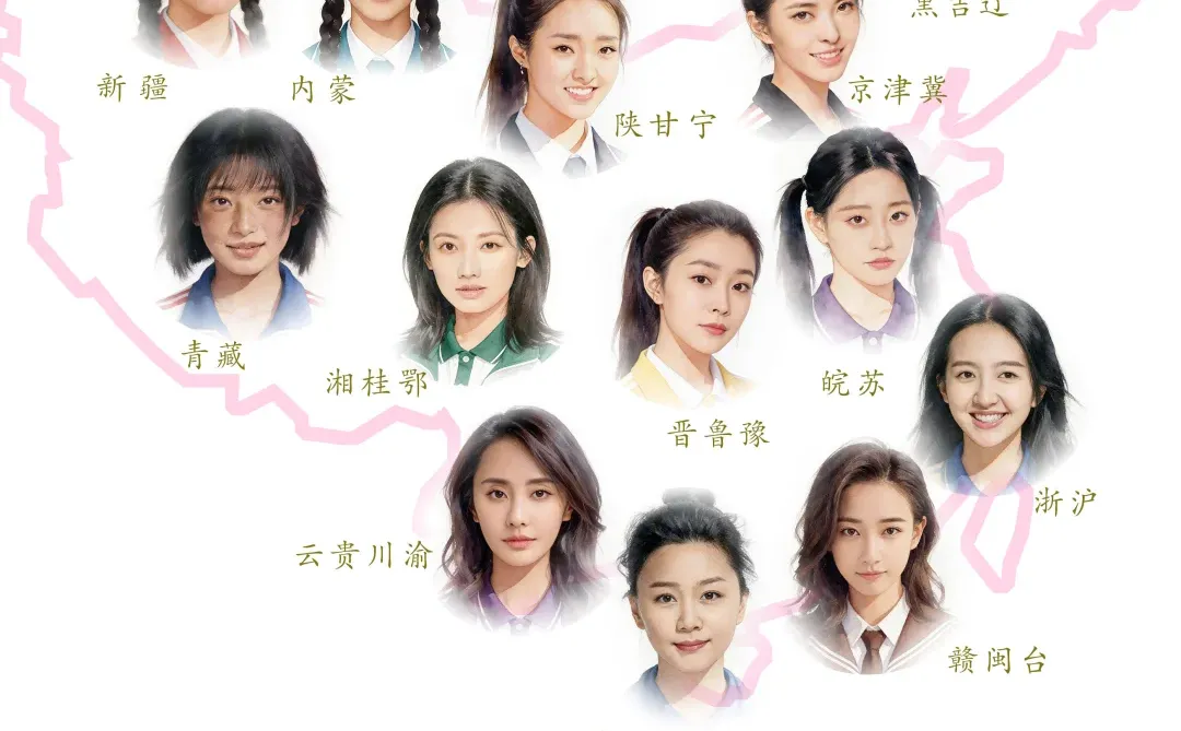 全国校花地理图，快来撞脸！