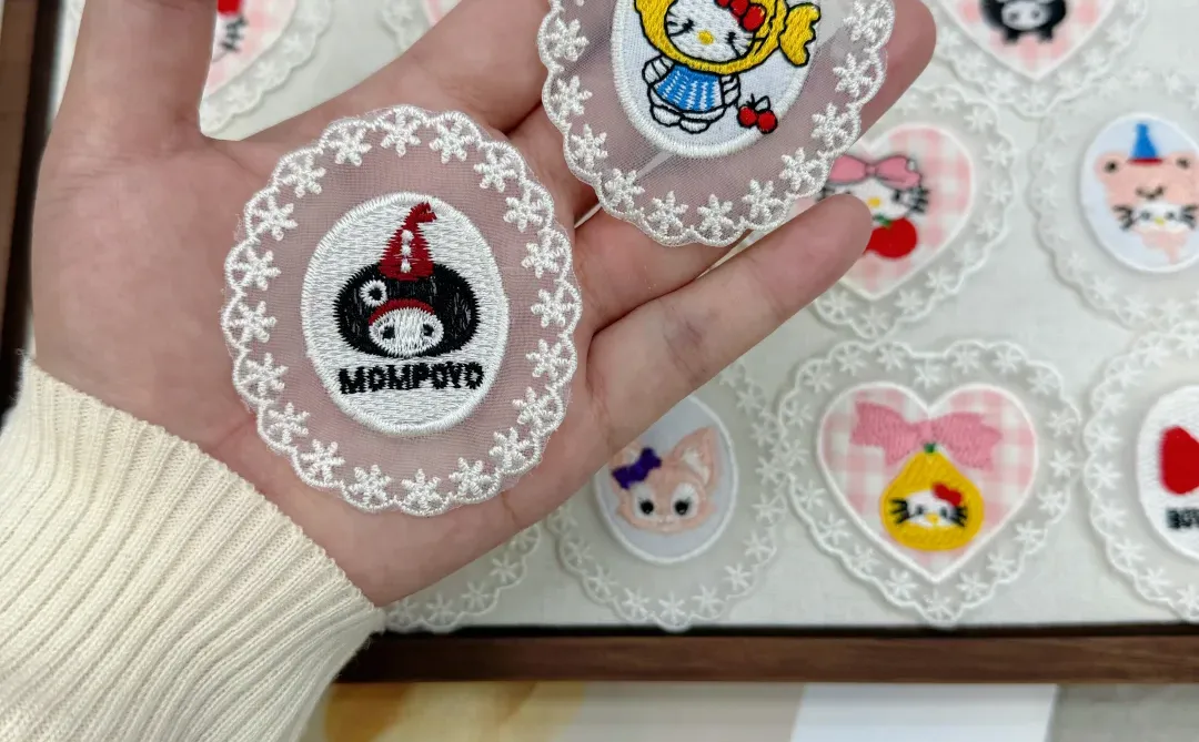 发现一个超可爱的动物布贴蕾丝标🎁！