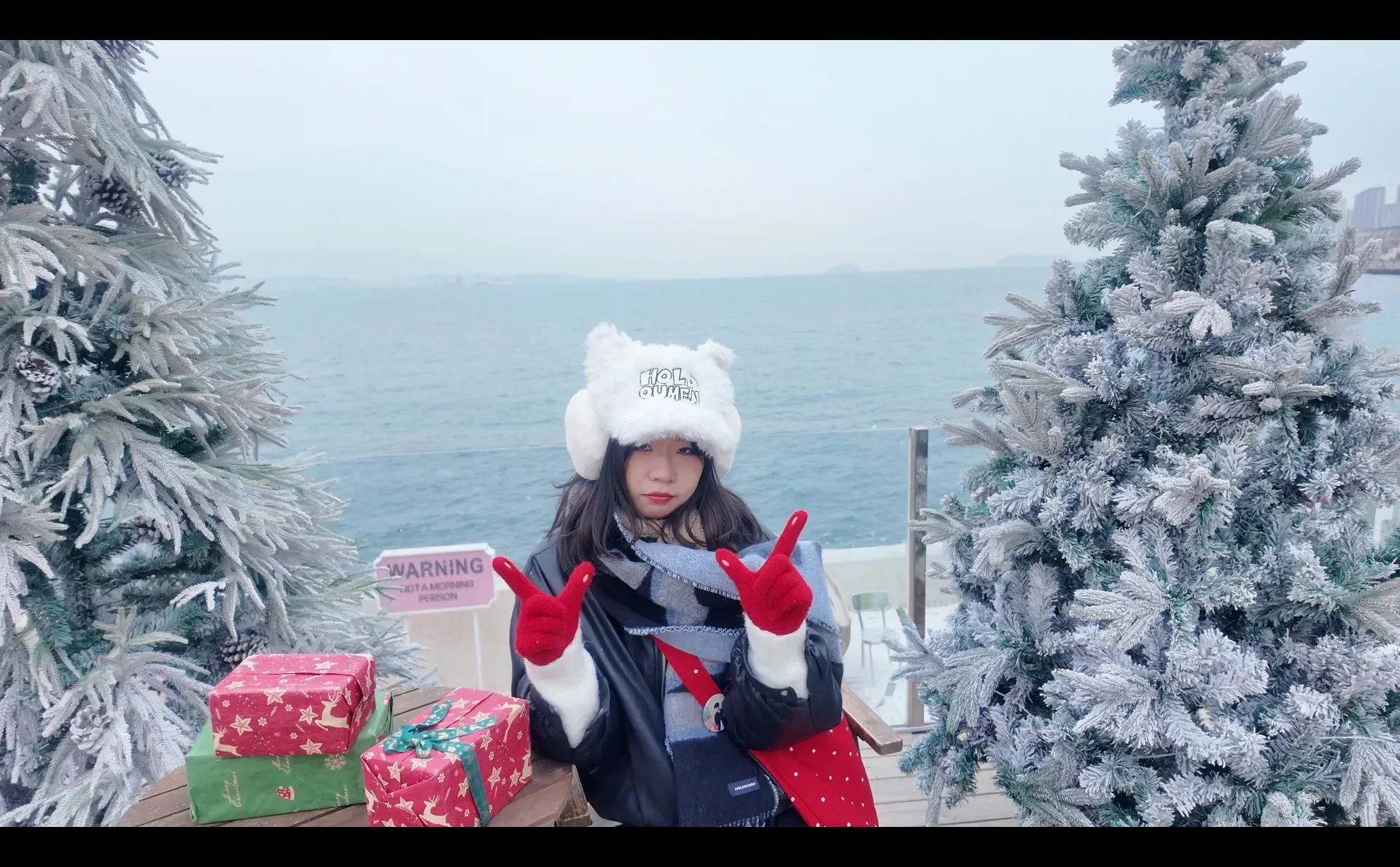 拥有了一组海边冬日写真