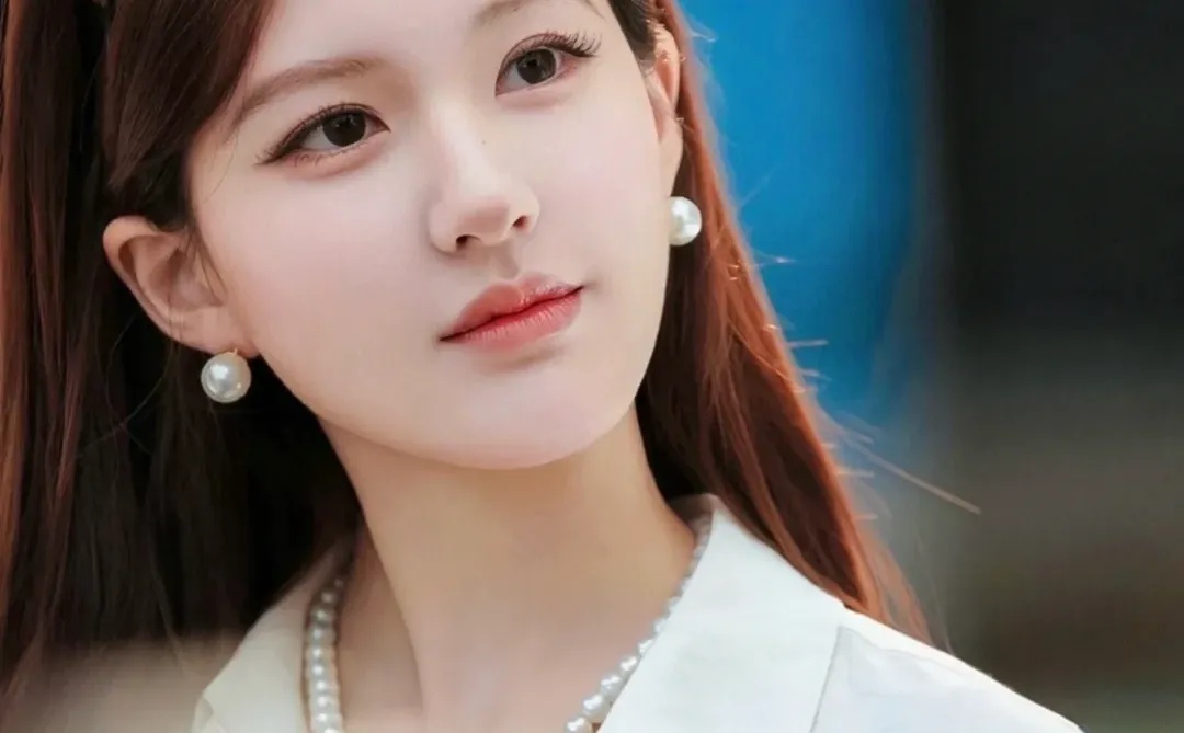 许妍就是行走的戴珍珠的女孩～珍珠系美女