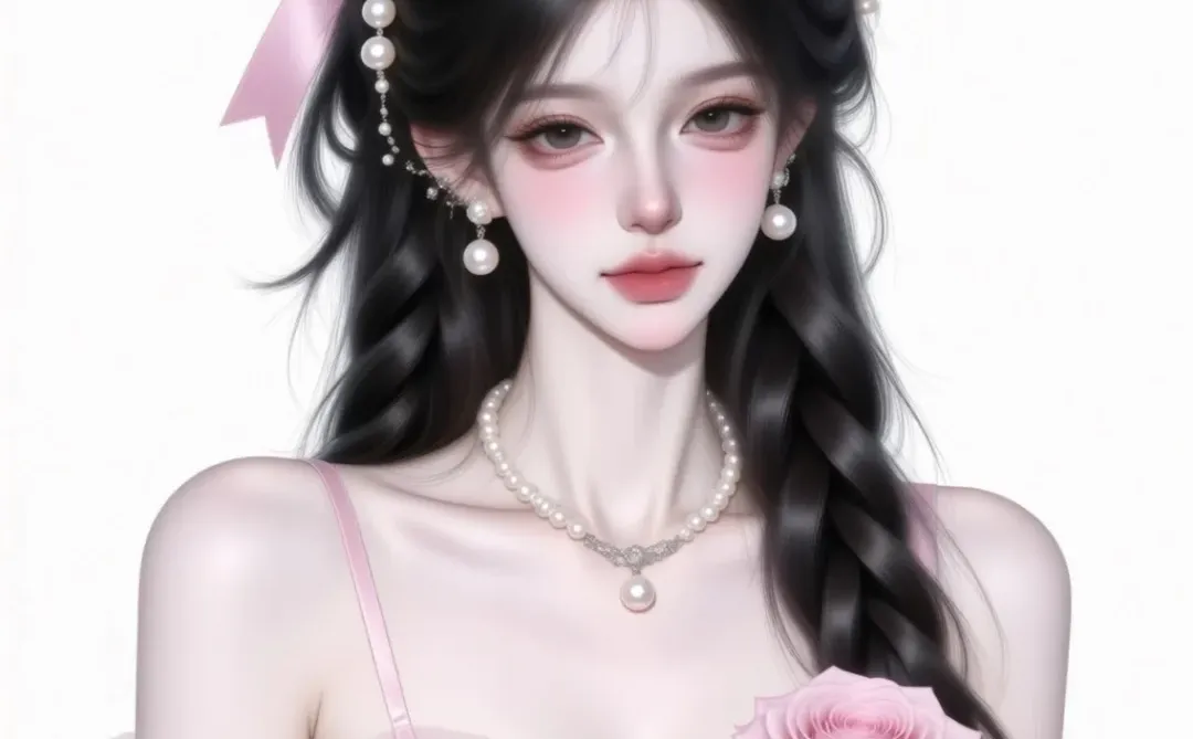 高级感！这画风也太高级了、粉色系✨御姐头像