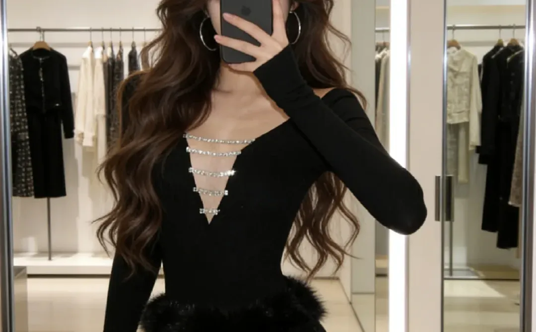 冷艳御姐风，我爱了！🖤🖤