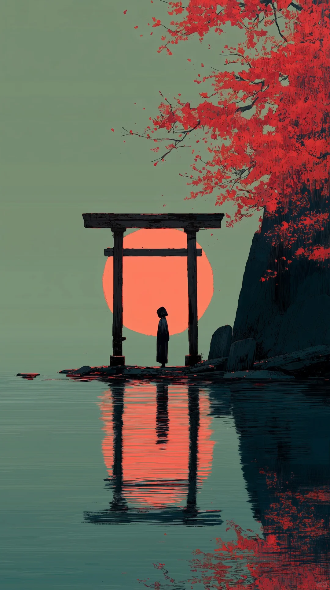 ✨日式美学的治愈瞬间：画作分享