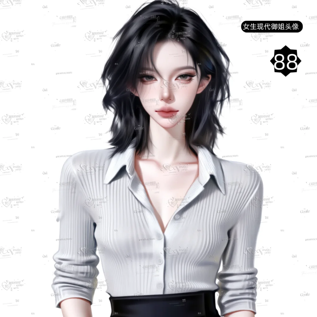 女生御姐头像、【6个头像】