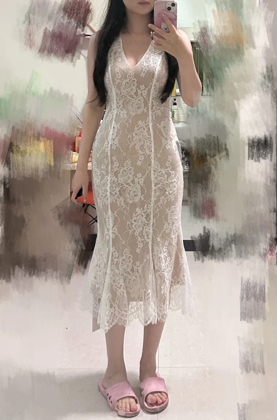 大姐姐cutesy蕾丝挂脖