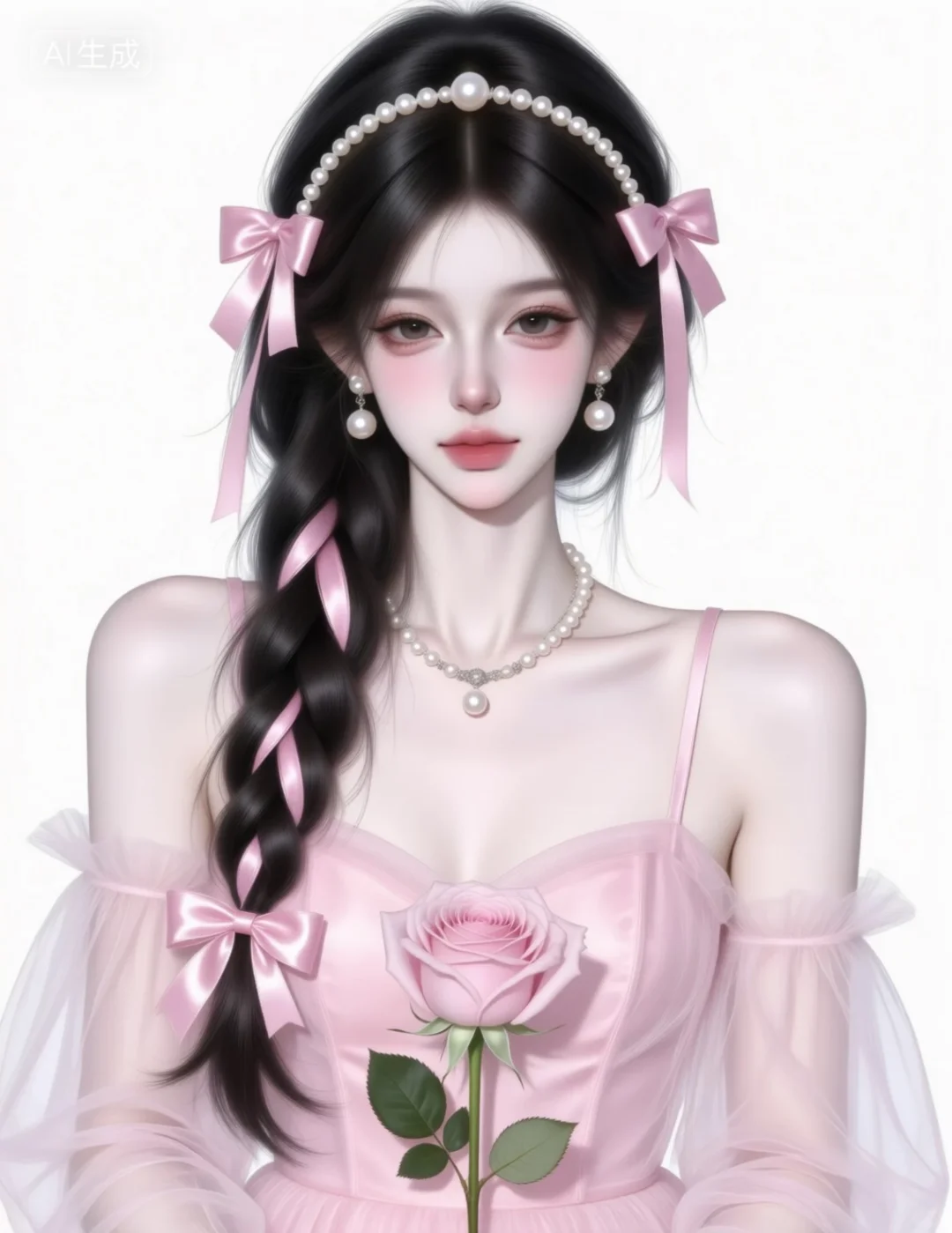 高级感！这画风也太高级了、粉色系✨御姐头像