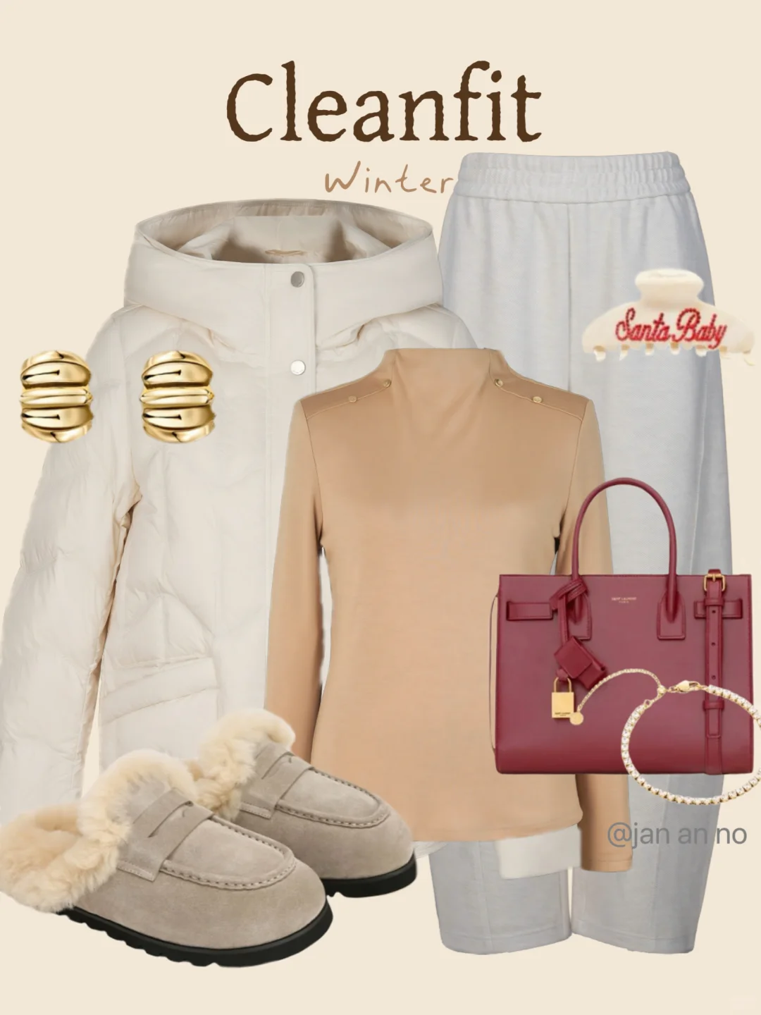 秋冬棕白松弛风|4⃣套显贵通勤熟女质感穿搭