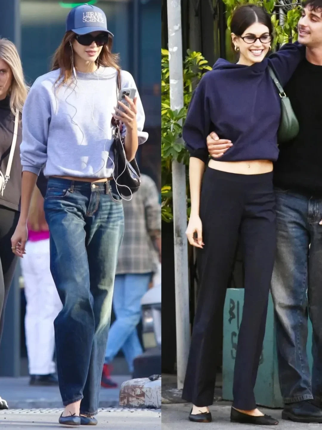 Kaia日常出街私服｜这长腿和肌肉线条太绝了！