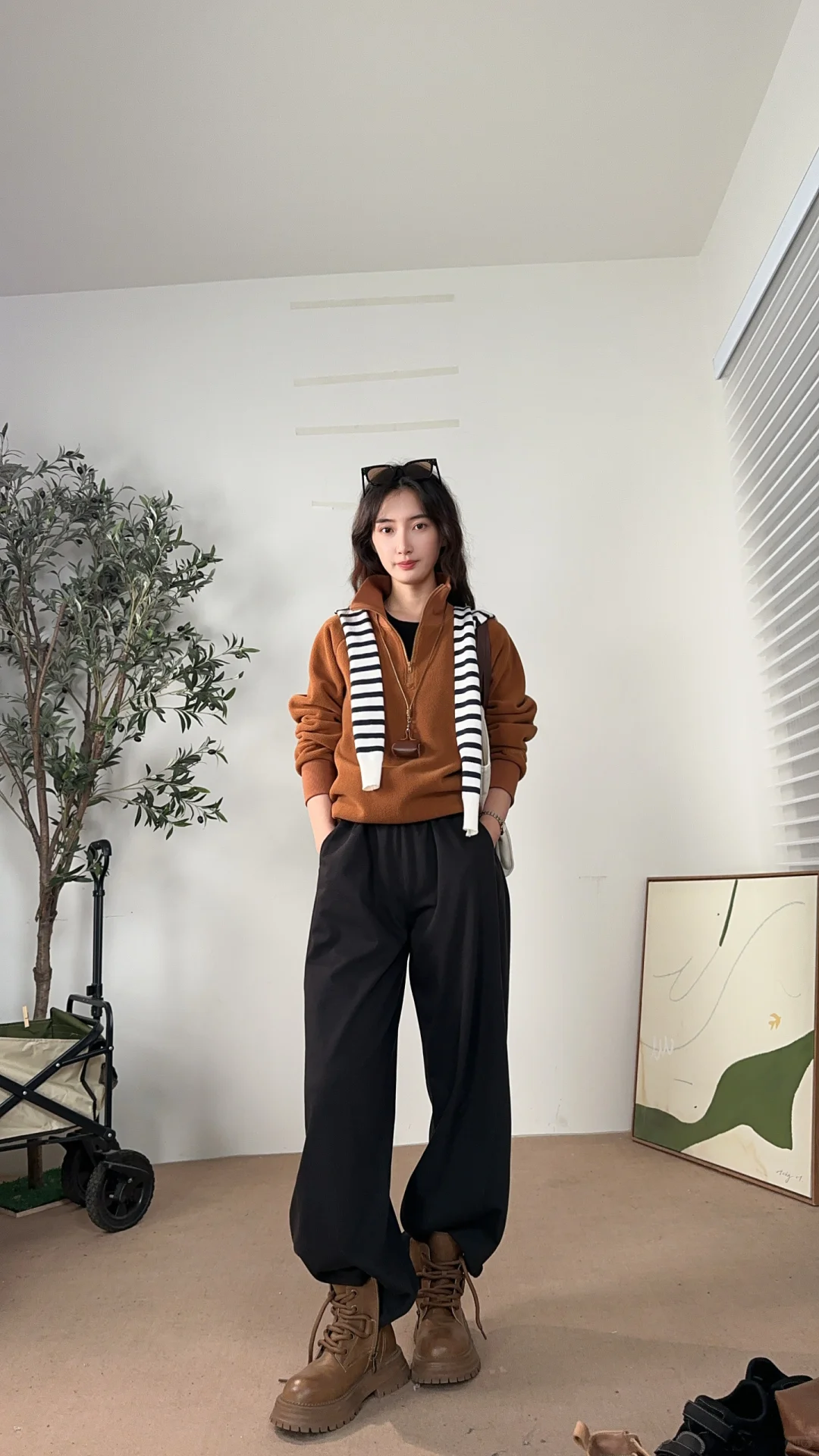 今天是休闲感穿搭～ootd