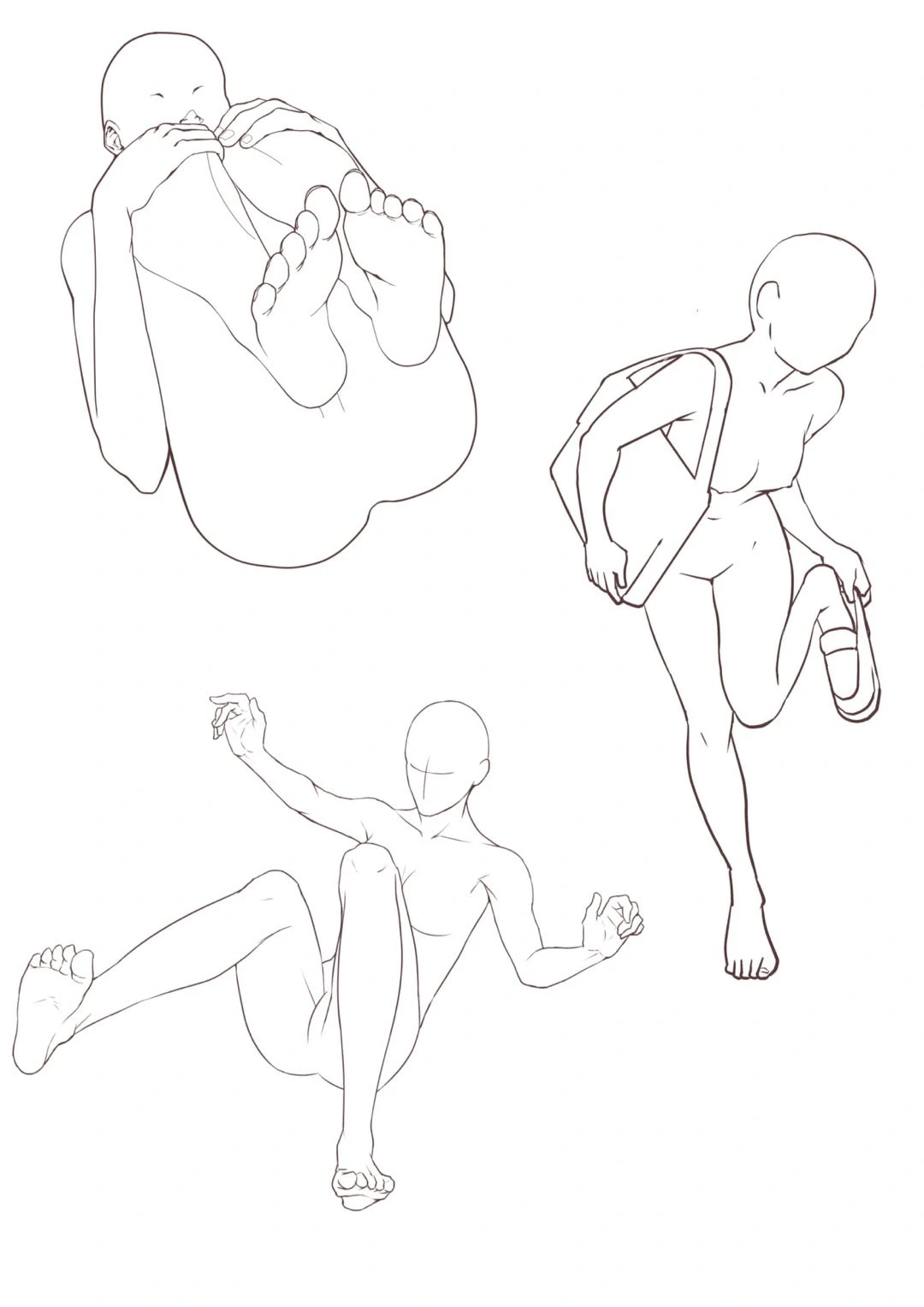 女生人体线稿第四弹