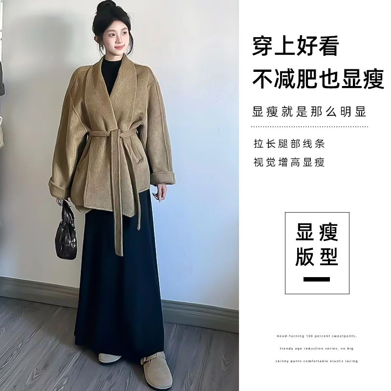 黑色半身裙女秋季2025新款高腰显瘦鱼🎀