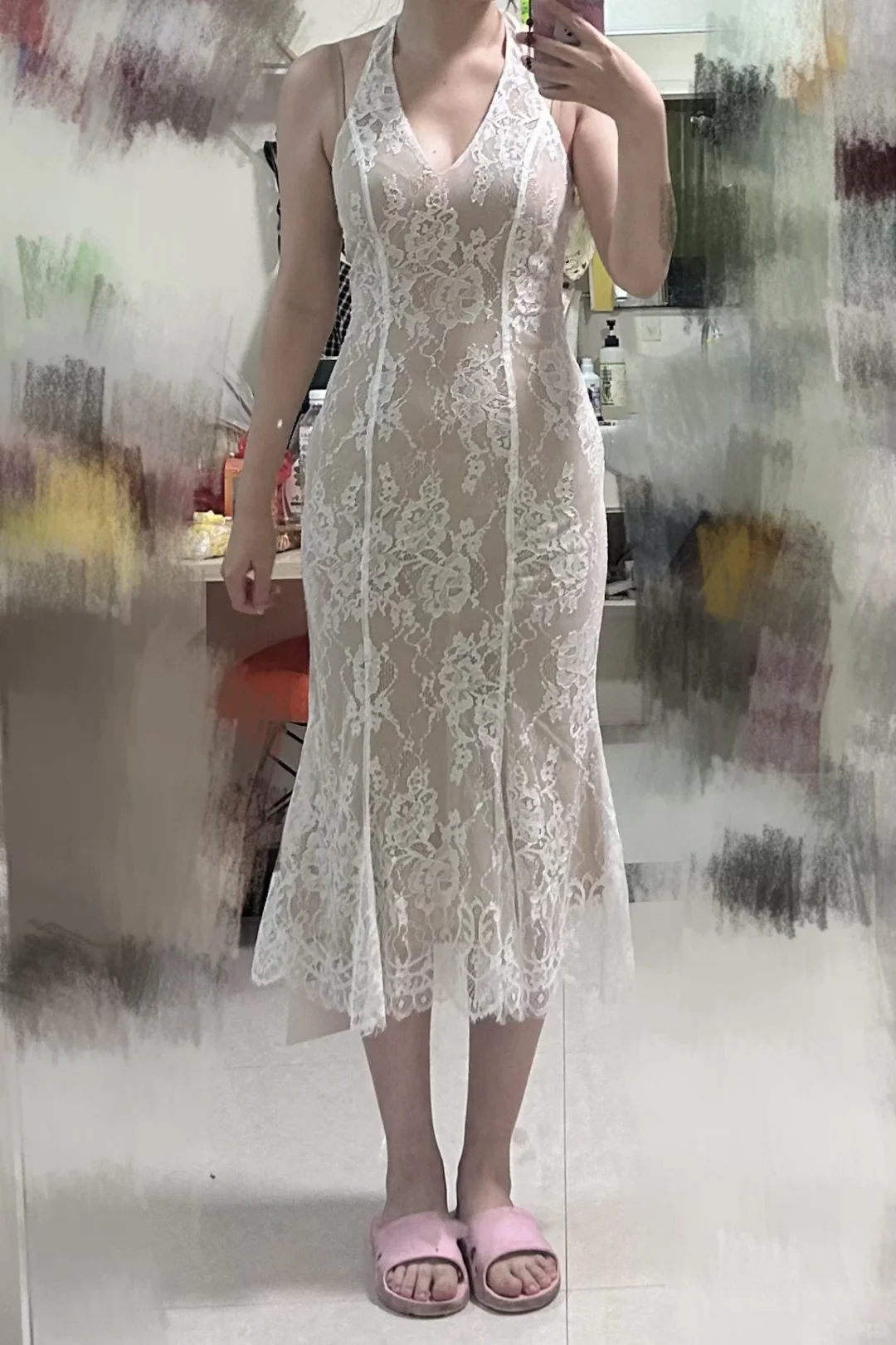 大姐姐cutesy蕾丝挂脖