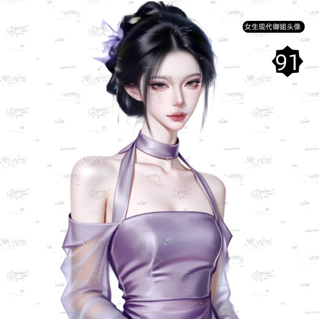 女生御姐头像、【6个头像】