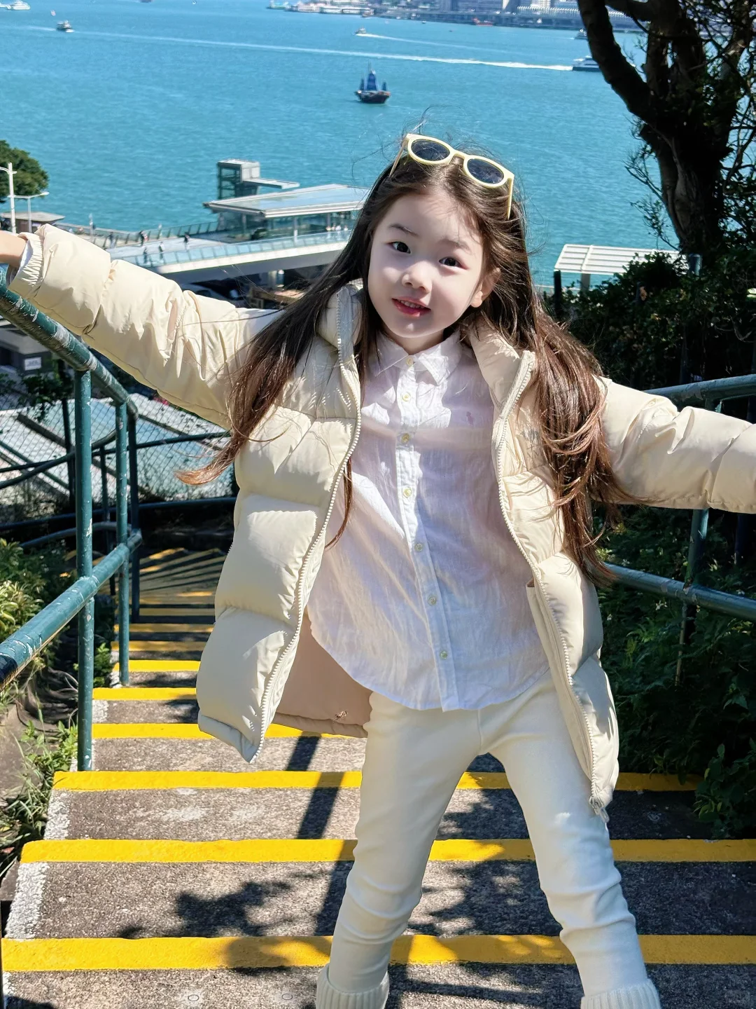 🇭🇰香港海边花园的氛围感穿搭，太好看了吧！