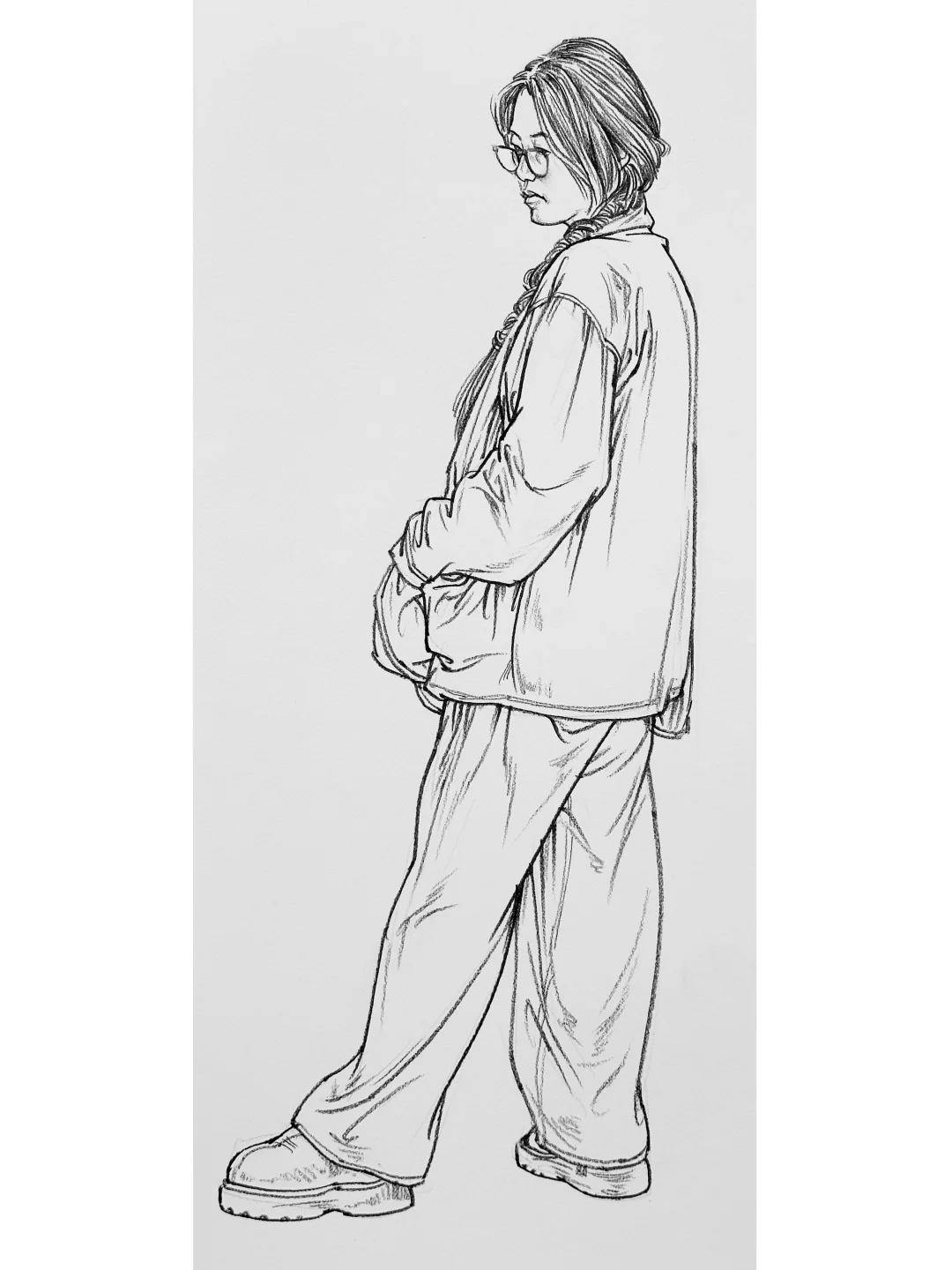 线性人物速写训练