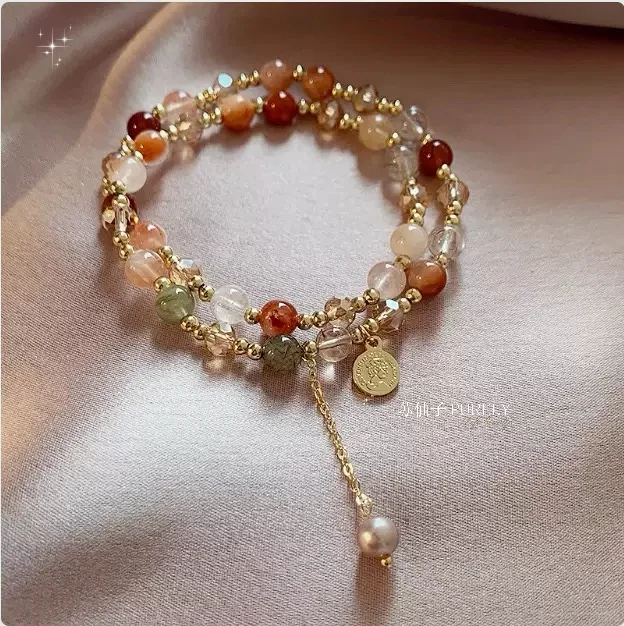 39宠粉双层叠戴串珠女轻奢小众高级感手链