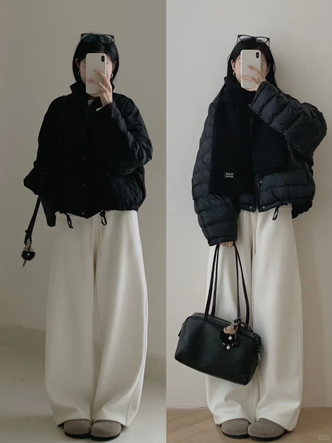 OOTD|160小个子女生秋冬短款羽绒服穿搭