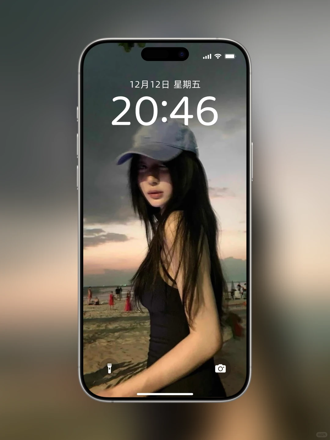 氛围美女壁纸！iPhone壁纸