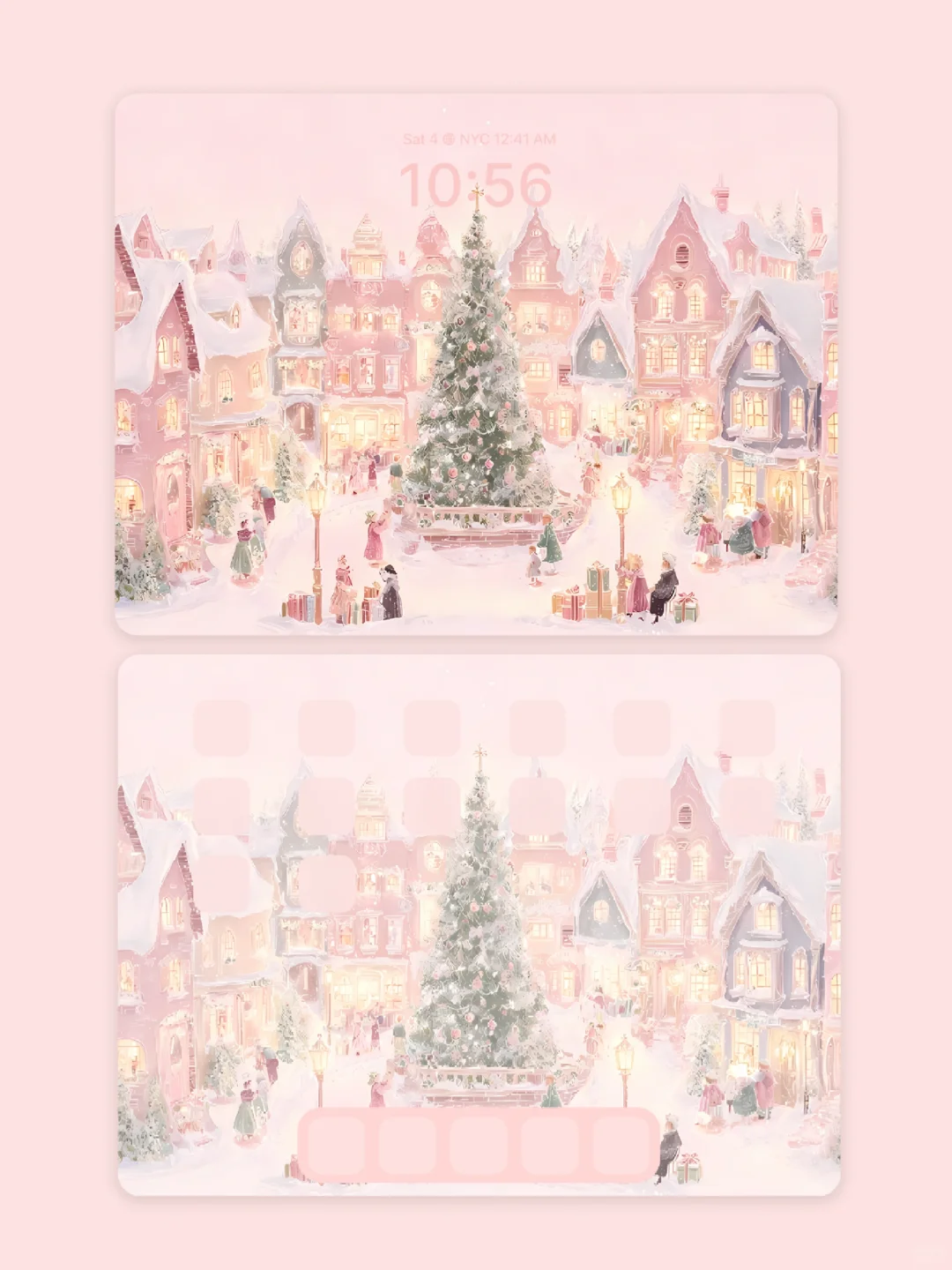 冬日魔法小镇｜圣诞壁纸｜S1046