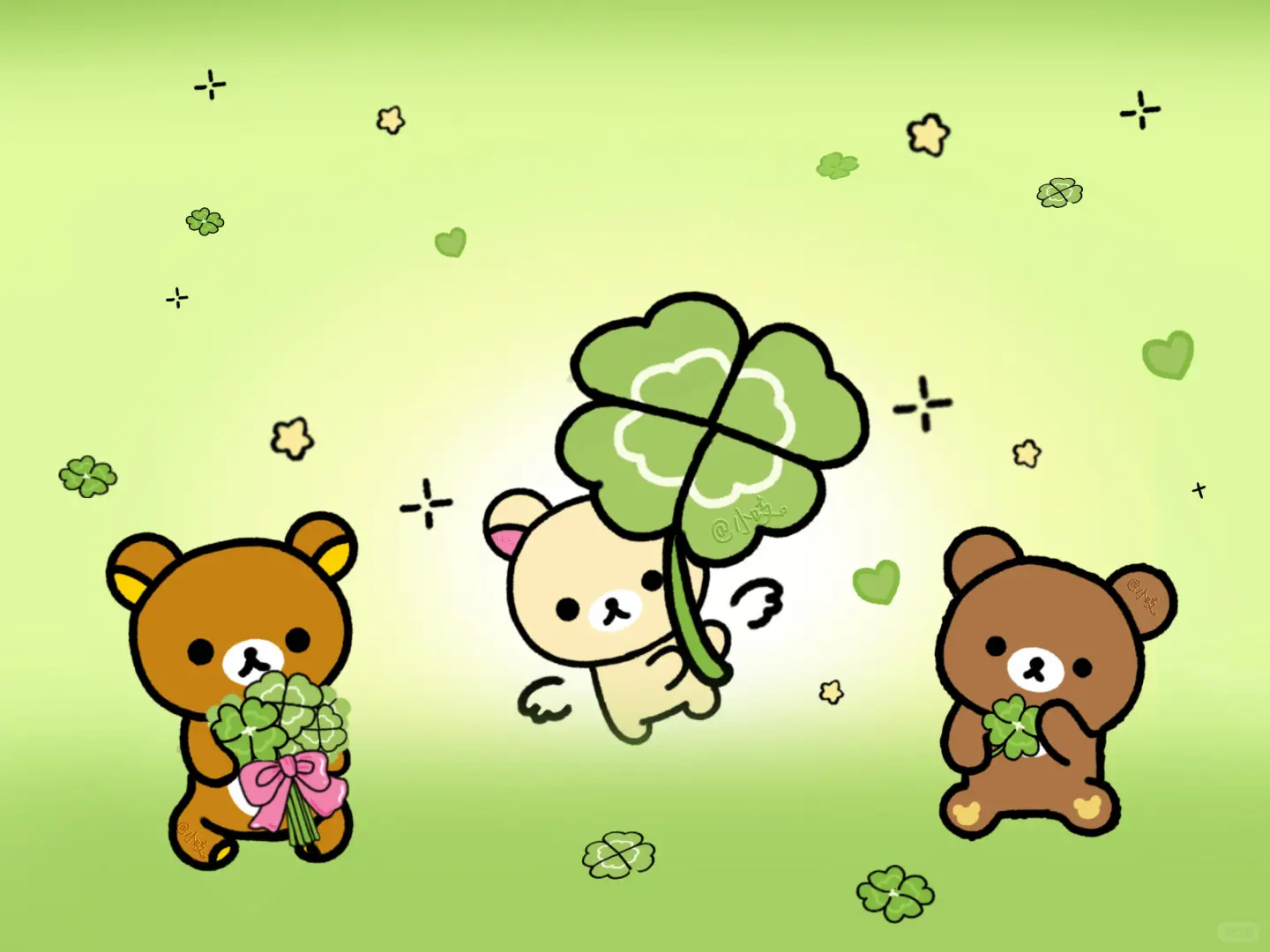 iPad壁纸｜轻松熊