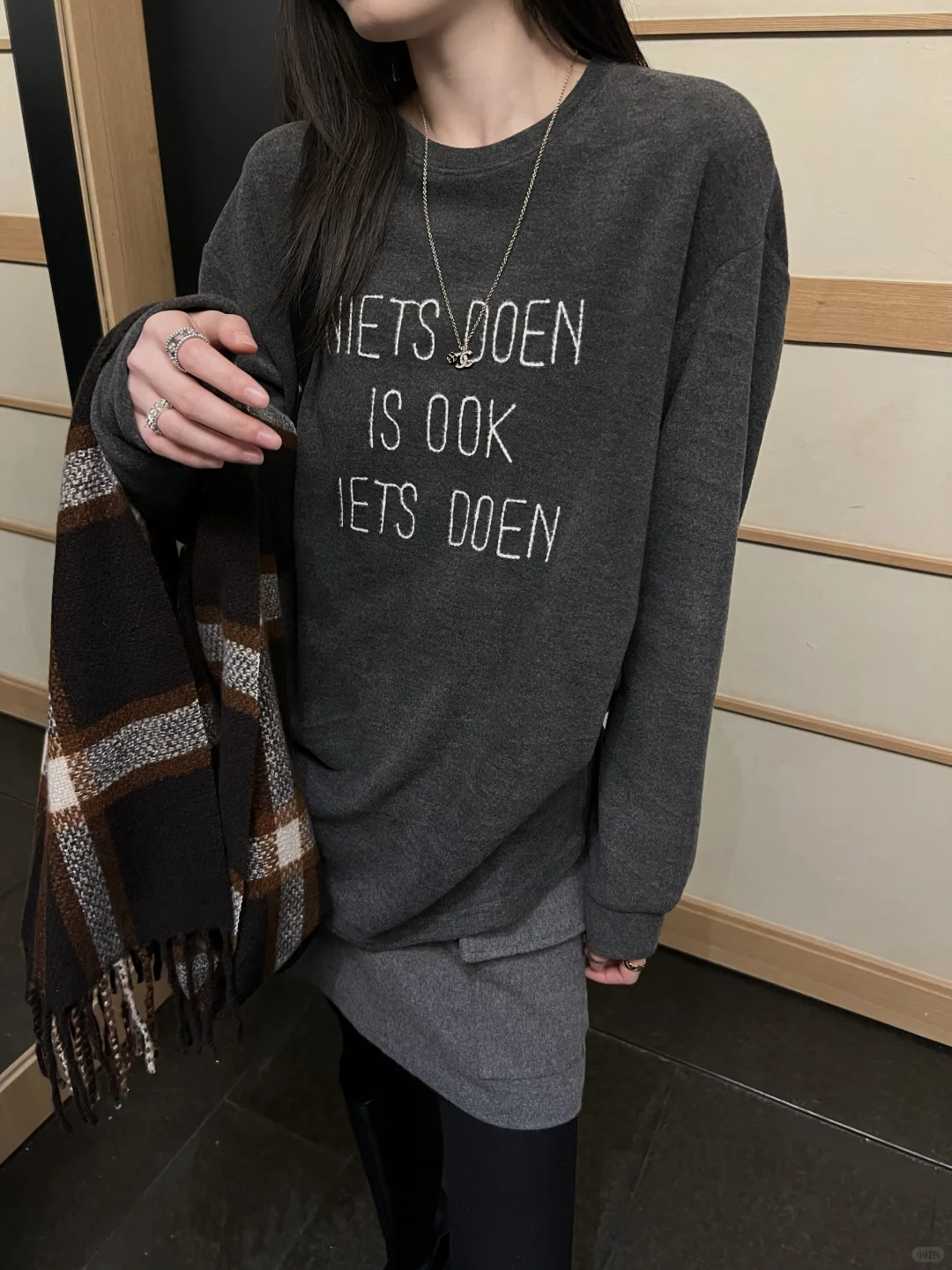 这样穿真的好韩好爱～～