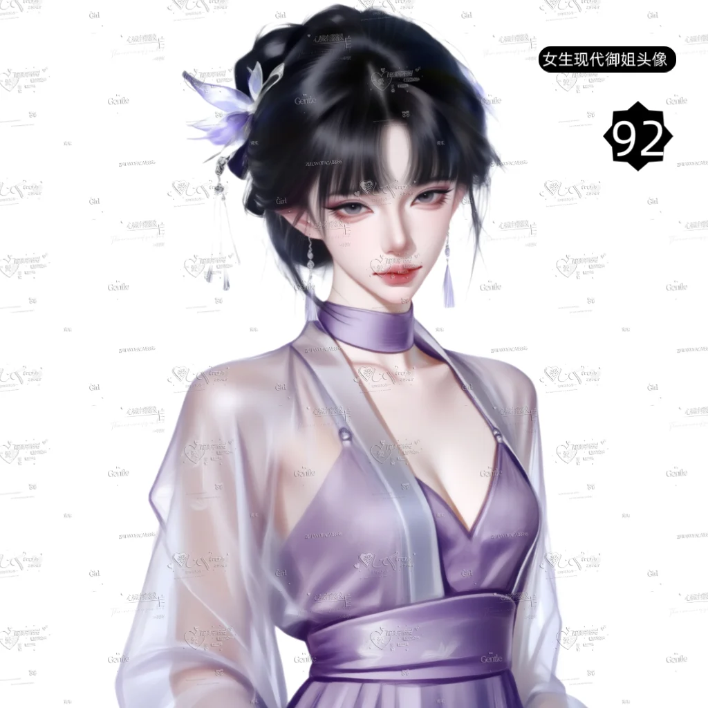 女生御姐头像、【6个头像】