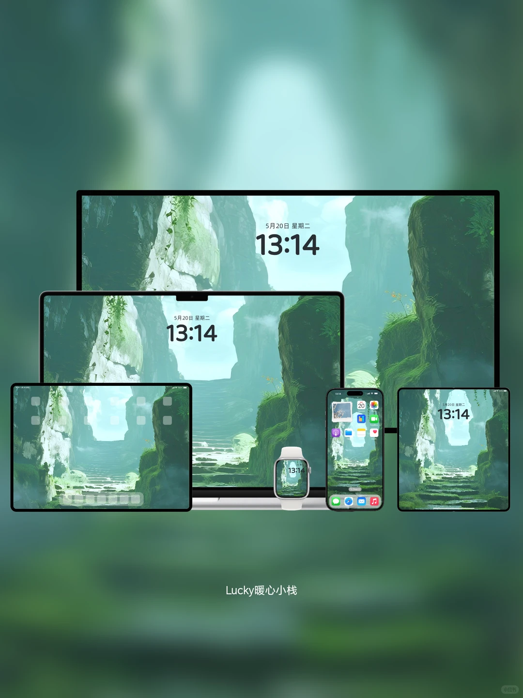 🌿森系治.愈壁纸｜解锁手机=闯入自然氧吧