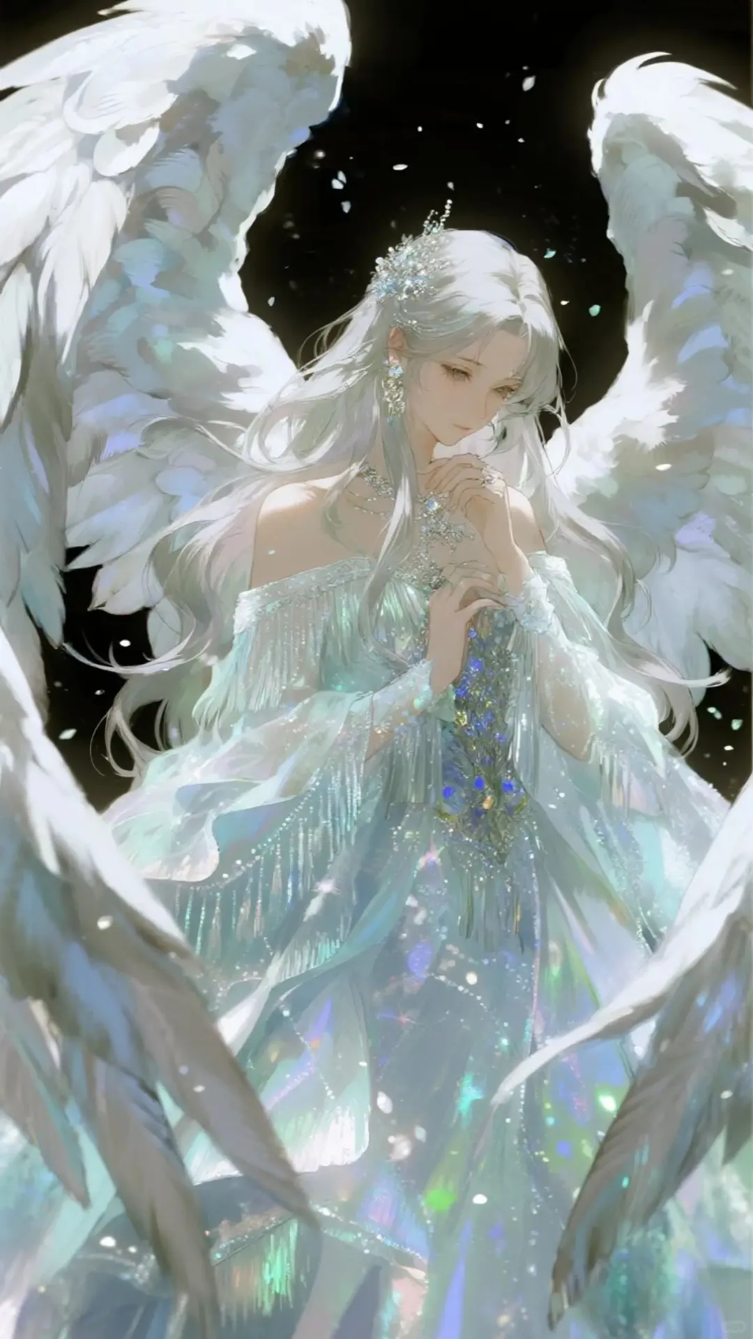 银翼誓言‖唯美翅膀天使女孩二次元壁纸