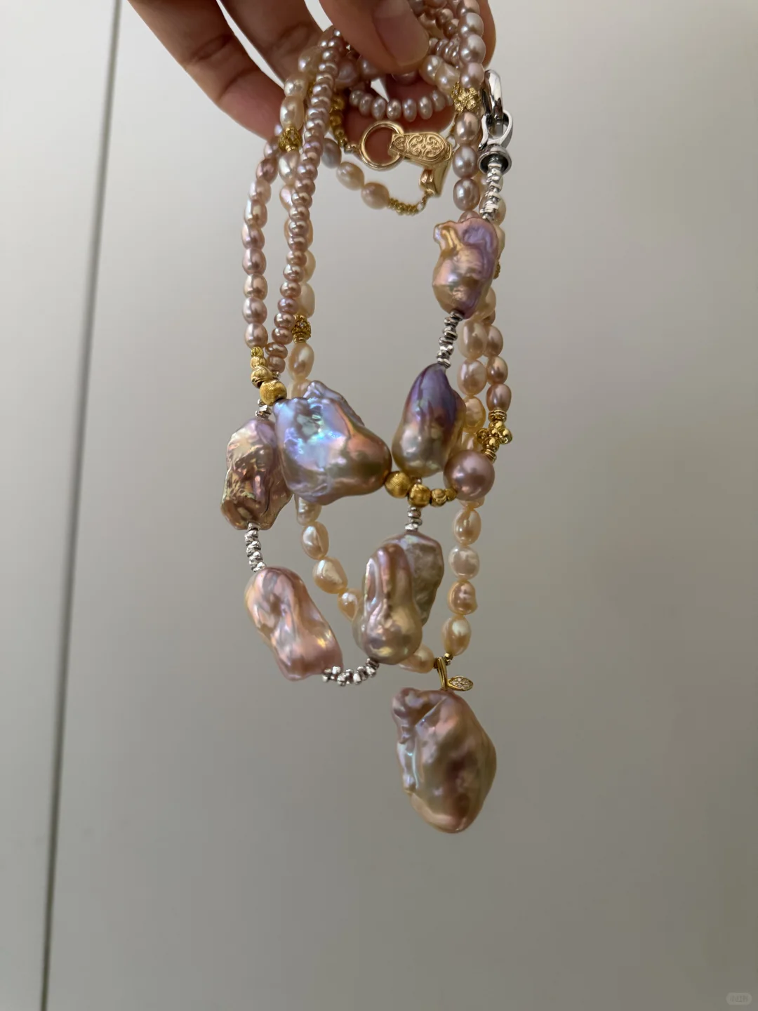 已出闲置全新天然淡水珍珠巴洛克项链