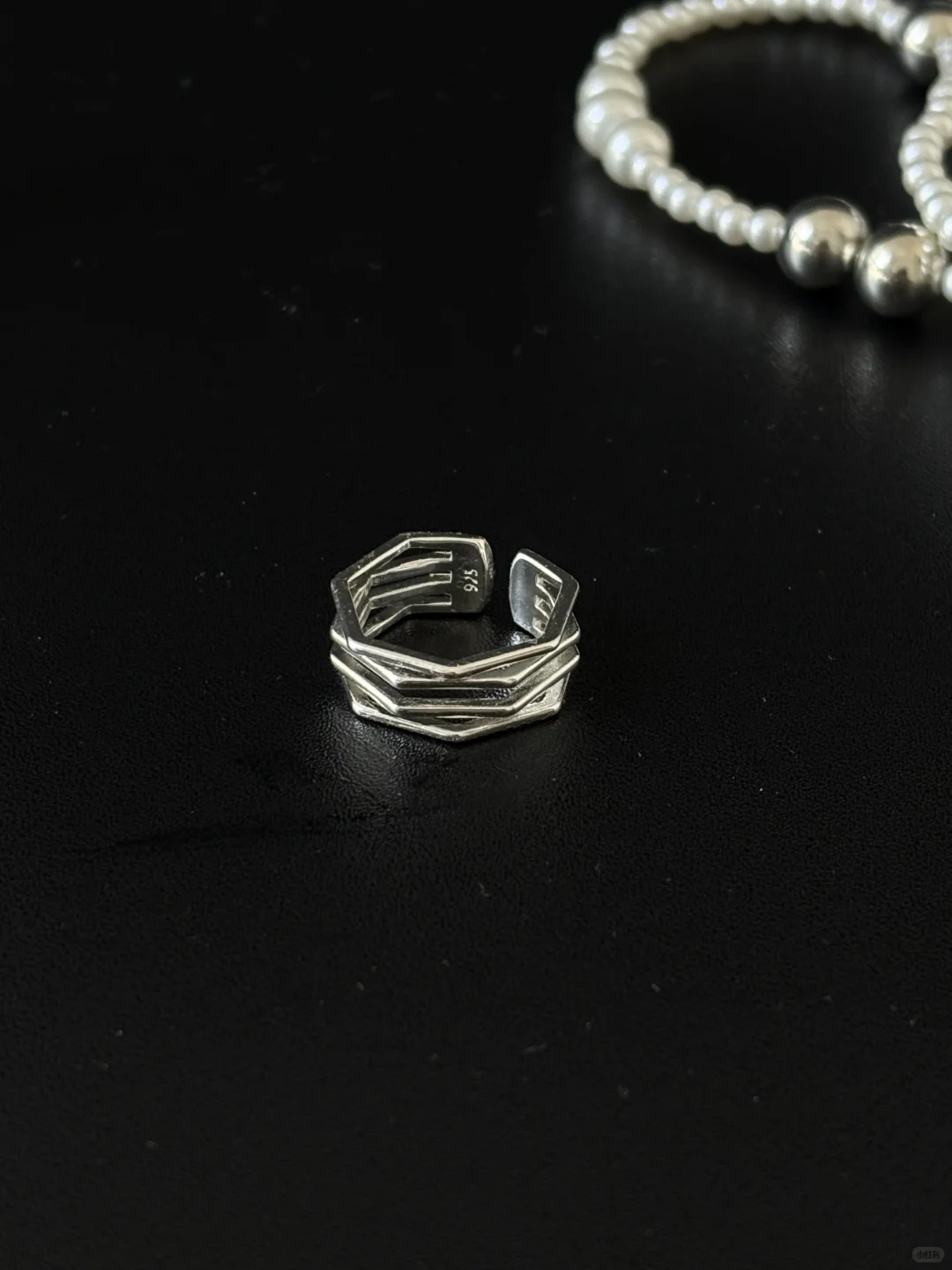 清冷感｜几何线条感戒指