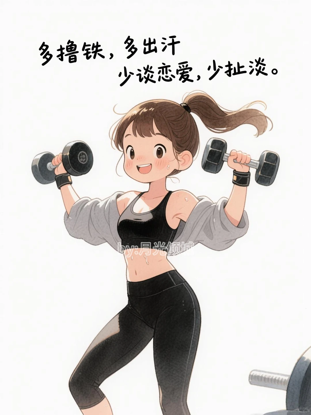 🏋️‍♀️ 撸铁女孩的日常：请这样发圈