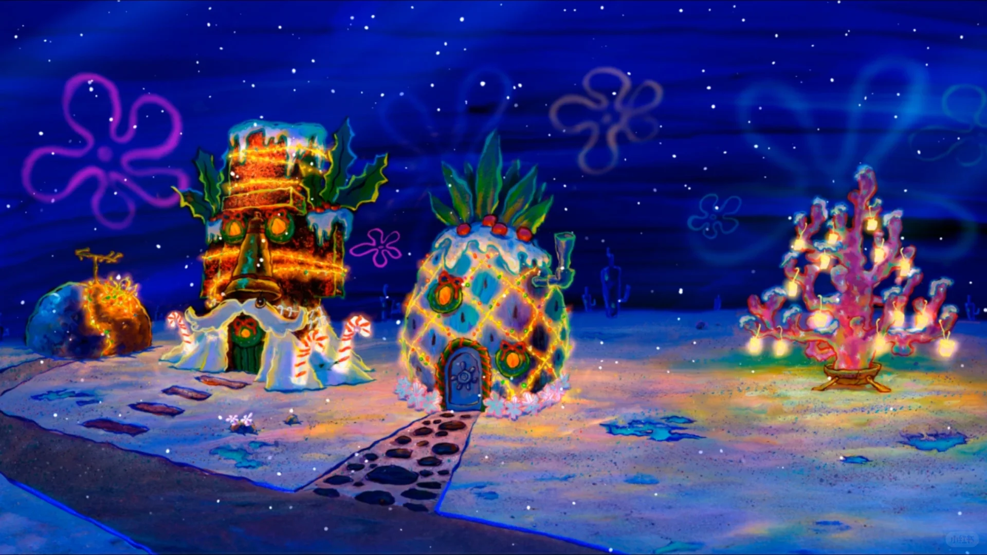 冬日下雪的比奇堡❄️