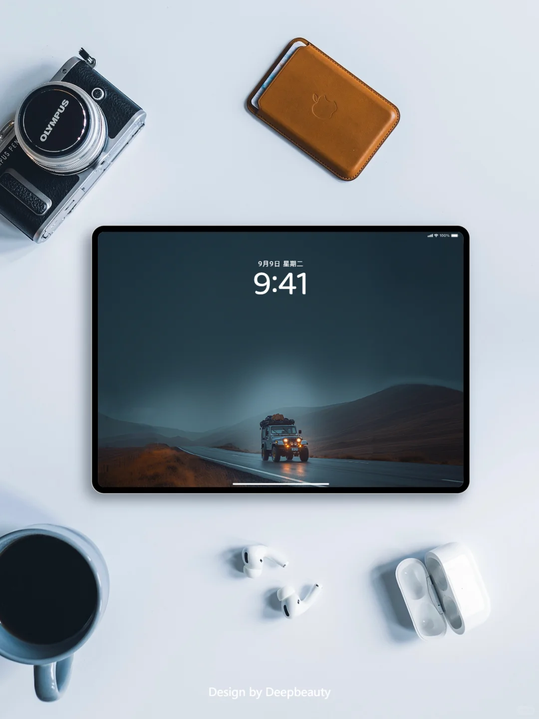 我在冷雨中驱车前行