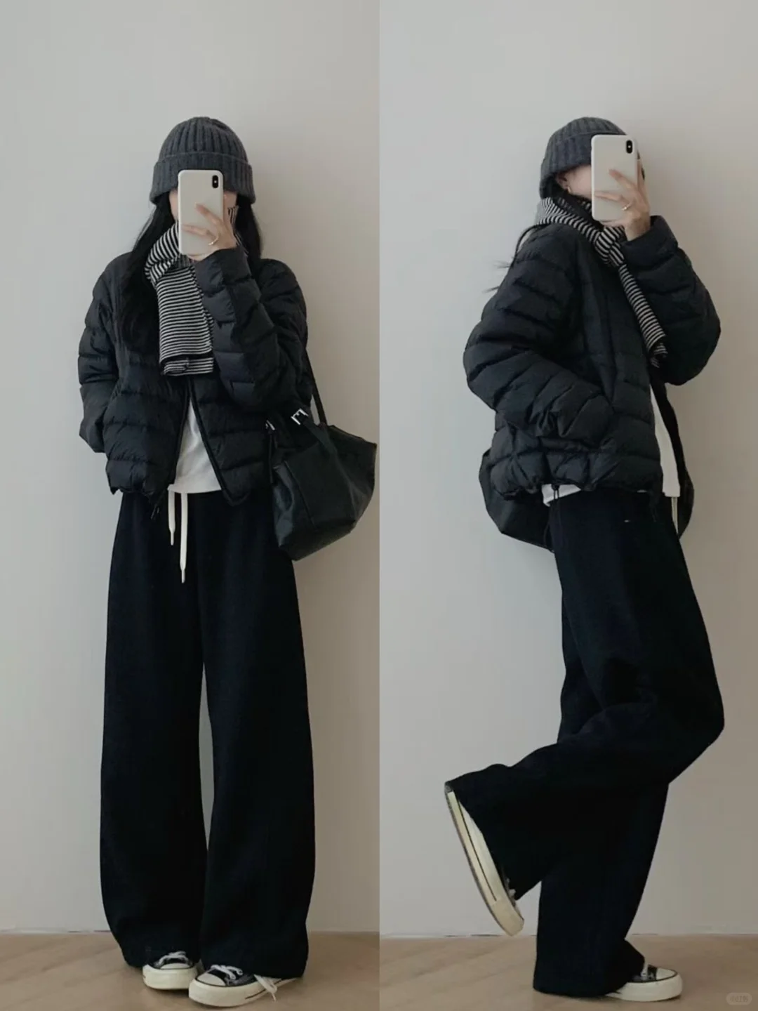 OOTD|160小个子女生秋冬短款羽绒服穿搭