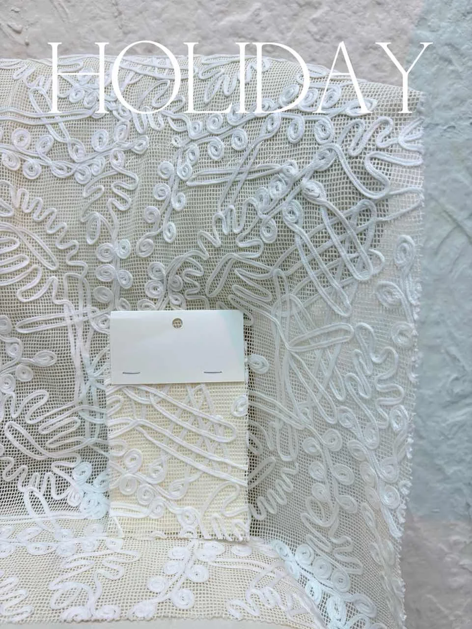 服装面料-美到窒息的立体刺绣蕾丝面料