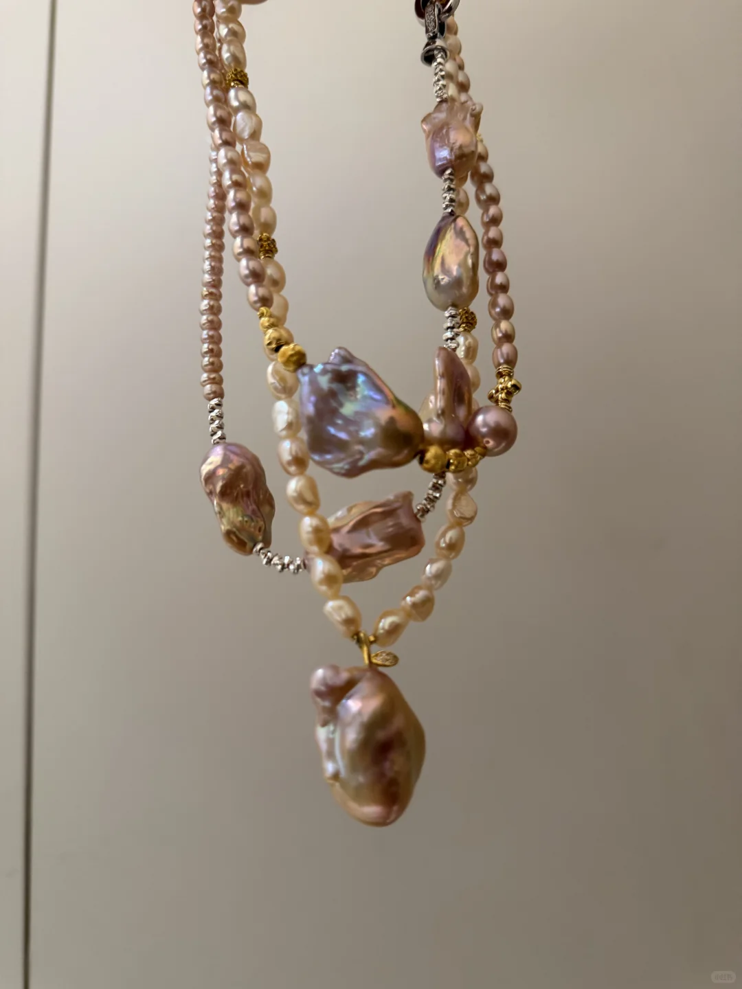 已出闲置全新天然淡水珍珠巴洛克项链