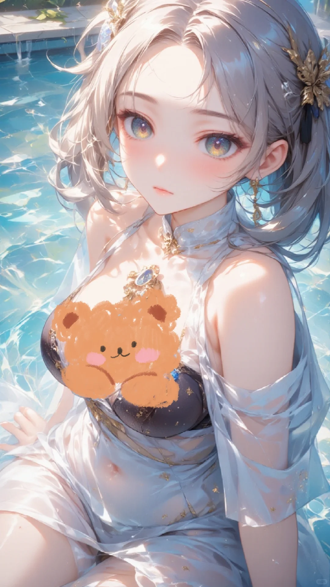 阳光明媚，泳池见！🏊🏻‍♀️