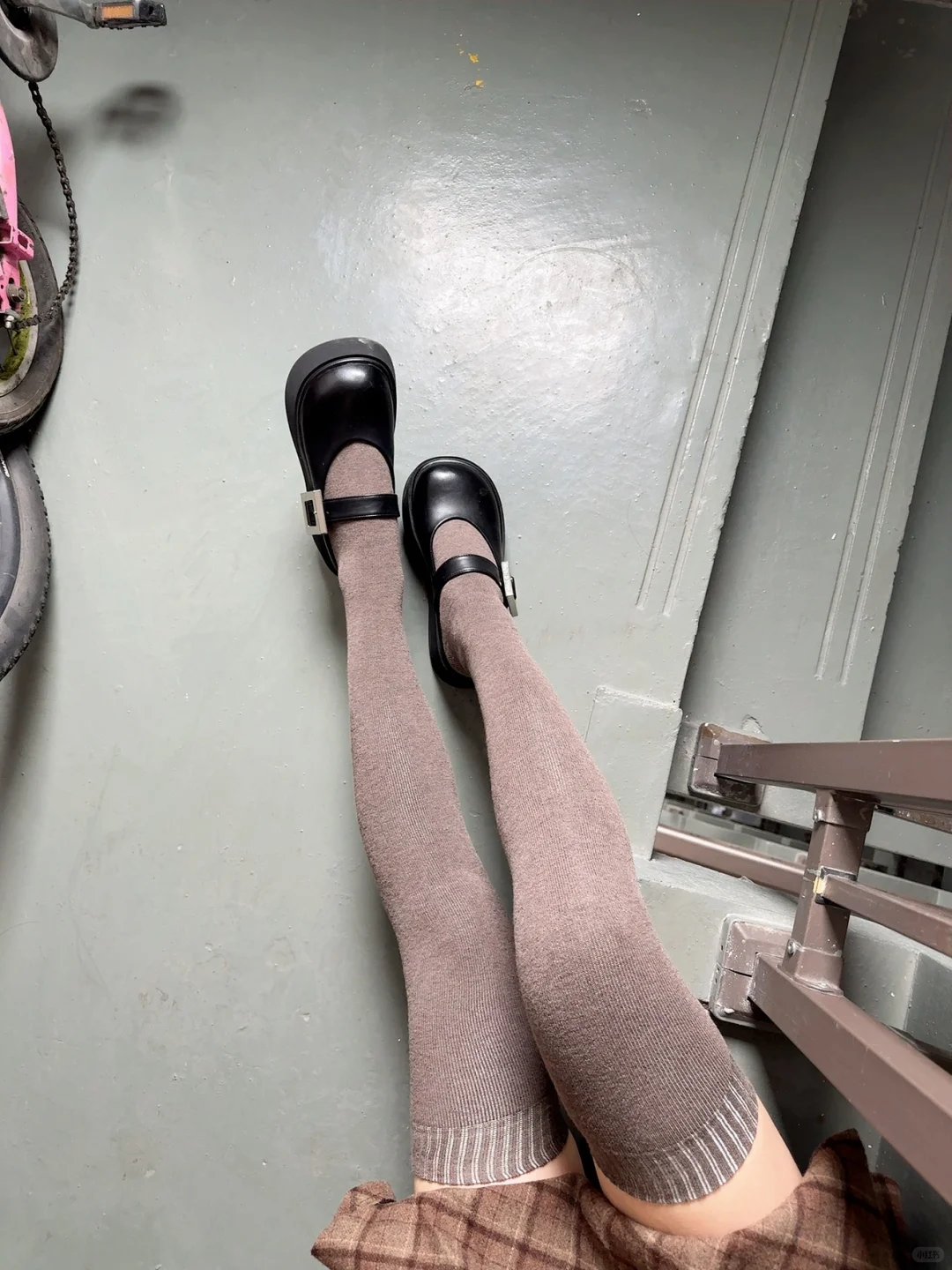 浅咖温柔杀✨秋冬氛围感裸感过膝袜封神