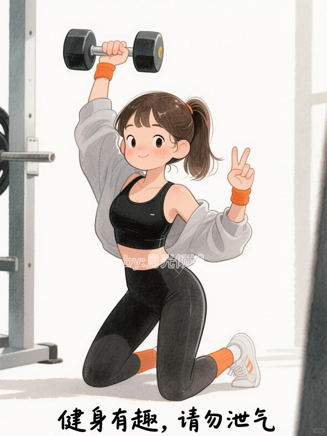 🏋️‍♀️ 撸铁女孩的日常：请这样发圈