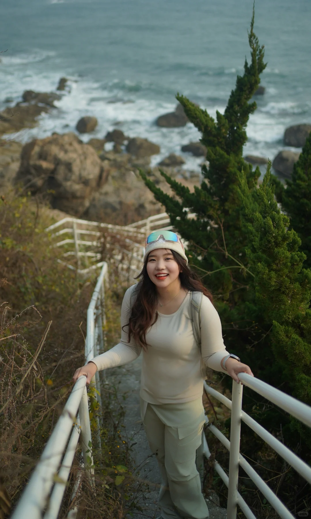 【初冬大连海边徒步穿搭】0°-10°C保暖不臃肿！