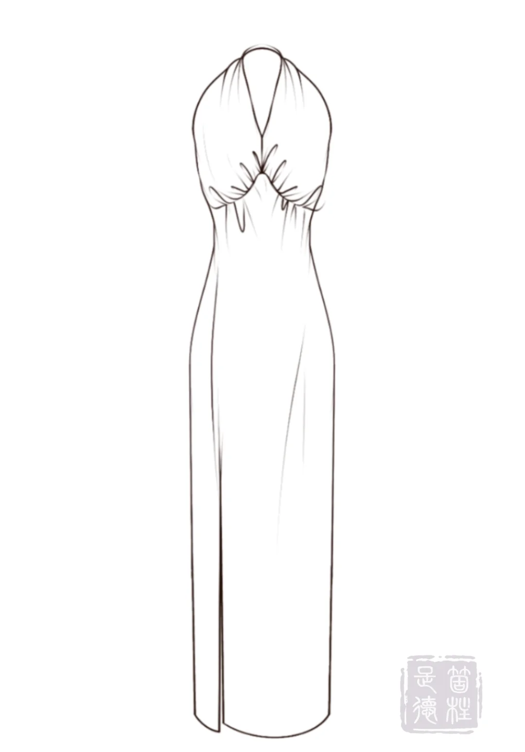 裙子款式图合集