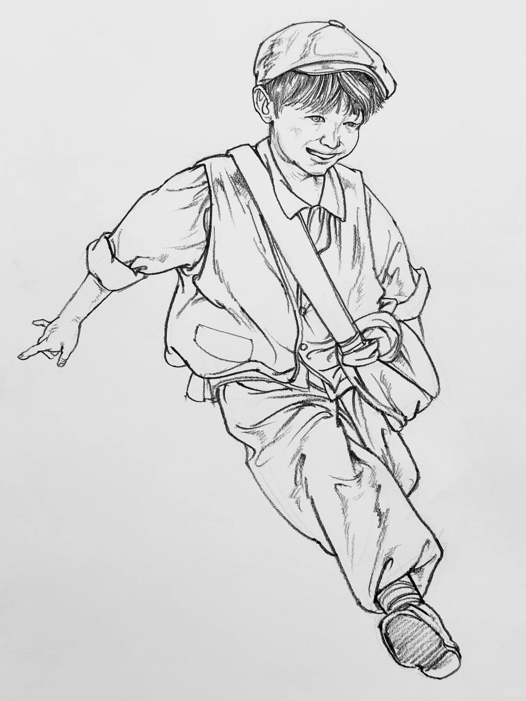 线性人物速写训练