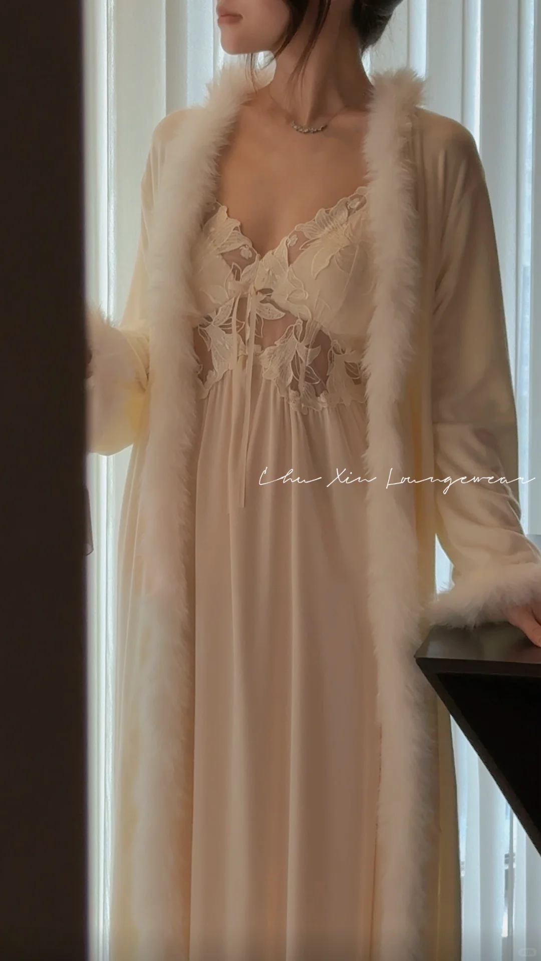 秋冬睡衣就穿这件！！好千金啊✨